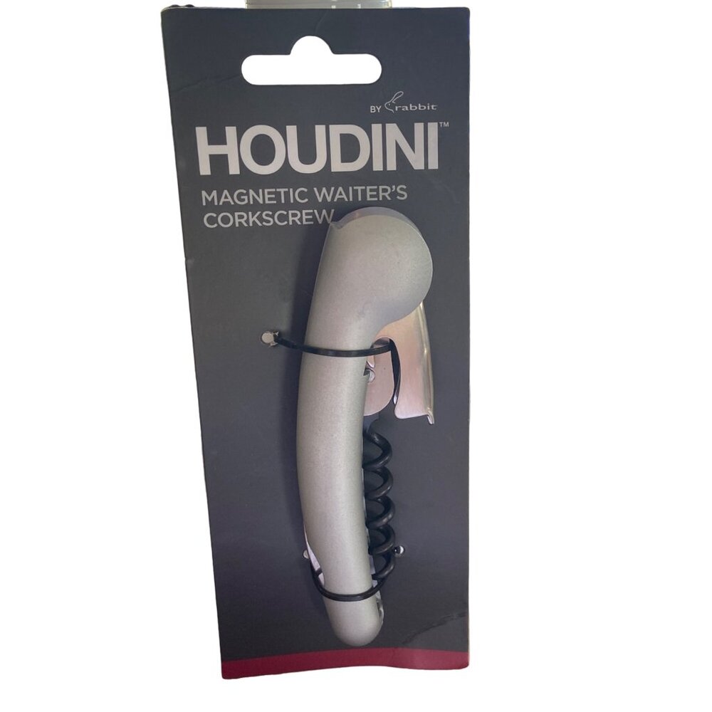 Houdini Magnetic Waiter’s Corkscrew by Rabbit NEW w/ Foil Cutter W5615T NEW
